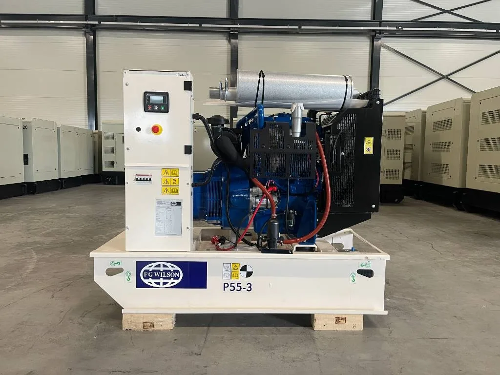 Groupe électrogène diesel FG Wilson 55 kVA triphasé – P55-3