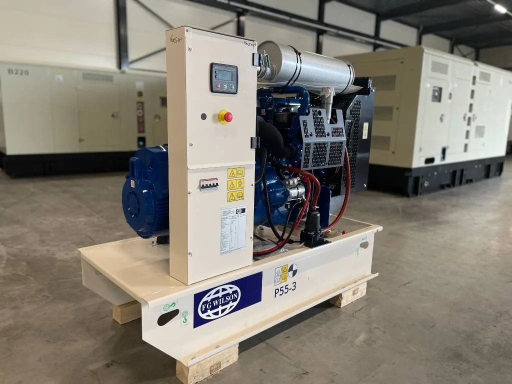 Groupe électrogène diesel FG Wilson 55 kVA triphasé – P55-3 — vue 2