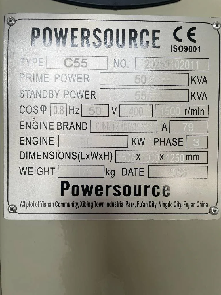 Groupe électrogène diesel Cummins 55 kVA triphasé – 4BTA3.9-G2 — vue 5